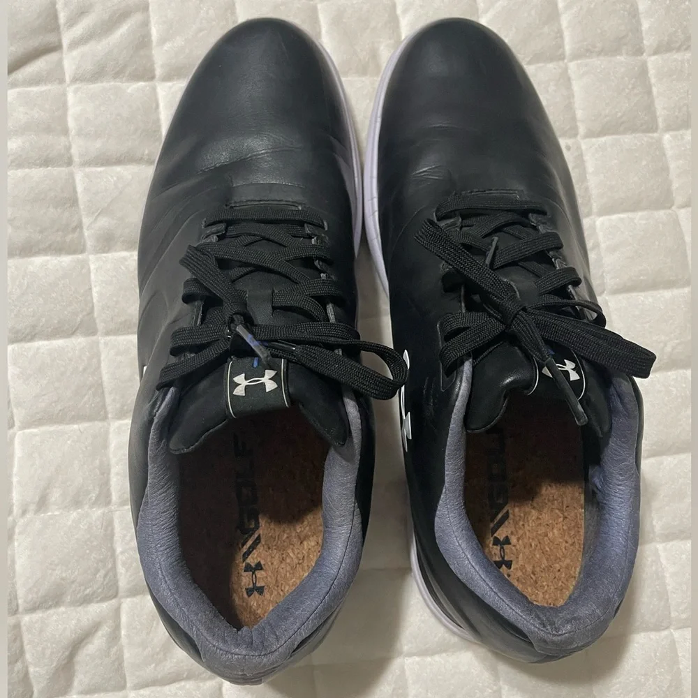 Under Armour Black and White Athletic Shoes - Picture 3 of 4